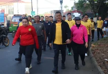 Polres Subang Gelar Olahraga Bersama Forkopimda, Sambut HUT Bhayangkara Ke-80