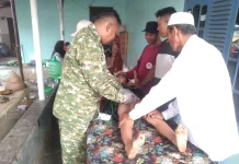 Babinsa Koramil Ciasem,Sigap Bantu Khitanan Anak Dari Warga Tidak Mampu
