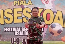 Festival Sepak Bola Usia Dini Seskoad Cetak Talenta Muda Berprestasi