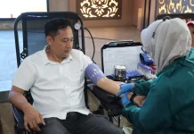 Bhakti Kesehatan,Polres Garut Galang Puluhan Labu Darah