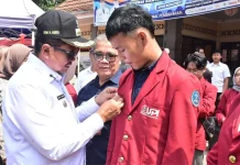 Pelepasan 485 mahasiswa UPI Laksanakan KKN di Kabupaten Sumedang