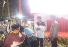 Jemaah Haji Kloter JKS 24 Tiba di Mapolres Cianjur