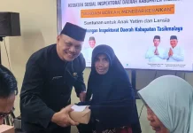 Inspektorat Kabupaten Tasikmalaya Santuni Anak Yatim dan Lansia