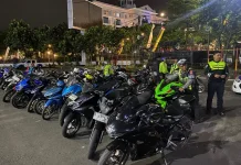 Razia Malam Akhir Pekan,Polrestabes Bandung Tilang 178 Motor Berknalpot Brong