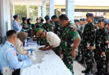 Seluruh Peserta Lolos Tes Urine dalam Sosialisasi P4GN di Lanud Sulaiman