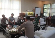 Perkuat Sinergitas TNI - Polri, Kapolres Subang Kunjungi Dandim