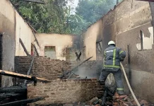 Rumah Lansia di Desa Cibalanarik Tasikmalaya Ludes Terbakar