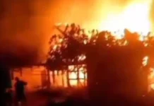 Rumah Warga di Kampung Tonjong Kecamatan Salawu Tasikmalaya Terbakar