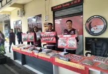 Polres Cianjur Amankan Puluhan Kilogram Ganja Siap Edar