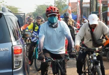 Ratusan Goweser Ramaikan HUT Ke-3 GCC, Wabup Subang Turut Ngayuh Bareng Peserta