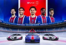 BYD Perkuat Kehadiran Global, Sponsori Paris Saint-Germain dan Manchester