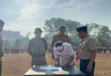 SMKN Maung Purwakarta Gandeng Brimob Jabar lewat Program Ketarunaan