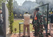 Dari Pegang Pulpen ke Pagang Senjata, Managemen Sari Ater Latih Nasionalisme
