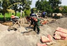 Kodim 0605/Subang Bagun 2 Jembatan Perintis Garuda di Ciasem dan Cijambe