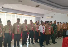 Pelantikan MABI Pramuka Tambakdahan, Babinsa Binong Bentuk Karakter Bangsa