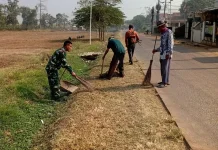 Babinsa Koramil Purwadadi, Jadi Motor Penggerak Masyarakat dalam Karya Bakti