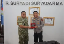 Kapolres Subang Temui Danlanud Suryadarma, Bahas Sinergi Jaga Kamtibmas