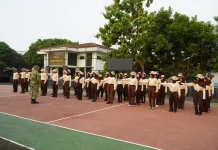 40 Pelajar SMA Sederajat di Subang, Dilatih PBB dan Survival di Makodim 0605/Subang