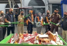 Sebanyak 15 Kg Lebih Narkoba Berbagai Jenis, Dimusnahkan Kejari Bandung