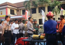 Cegah Karhutla, Polres Subang Gelar Apel Pasukan Gabungan