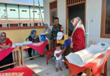 Kehadiran Babinsa di Posyandu, Wujud Kepedulian TNI Terhadap Kesehatan Balita