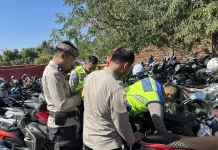 Puluhan Kendaraan Pelajar Berknalpot Brong di Tarogong Garut Diamankan Polisi