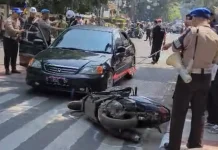 Rekonstruksi Kecelakaan yang Tewaskan Polisi di Bandung, Penabrak Kebut-Kebutan