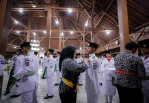 Sebanyak 70 Pelajar Dikukuhkan Jadi Paskibraka Kota Bandung 2026