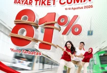“Bayar Tiket Cuma 81%” Sambut HUT ke-81 RI