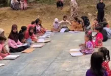 Ceria Mewarnai Aren, Bersama Anak-Anak Kampung Sabrang