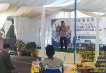 Maulud dan HUT RI di Kasomalang, Polisi, Kiai dan Warga Satu Barisan Jaga Kamtibmas