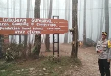 Polsek Jalancagak Cegah Karhutla Gunung Karamat
