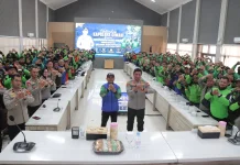 Polres Cimahi Gandeng 200 Pengemudi Ojol Perkuat Kamtibmas di Cimahi dan KBB