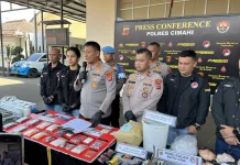 Polres Cimahi Ungkap 80 Kasus Narkoba Selama Agustus, 91 Tersangka Ditangkap