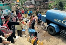 Selama Agustus, Tagana Tasikmalaya Salurkan 48 Ribu Liter Air kepada Warga