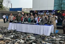 5.048 Knalpot Brong Dimusnahkan Polres Cimahi, Penertiban Bakal Berlanjut