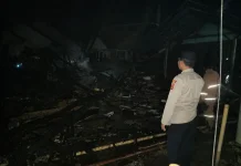 Tabung Gas Bocor Rumah Warga Hangus Terbakar