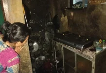 Diduga Tabung Gas Bocor Dapur Rumah Idin Hangus Terbakar