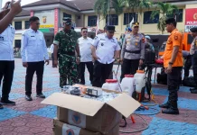Antisipasi Karhutla dan Dampak Krakatau, Polres Subang Gelar Apel Siaga Bencana