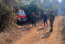 Lahan Warga dan Perhutani di Banggalamulya Kalijati Terbakar