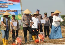 Dukung Swasembada Pangan, Polres Subang Tanam Jagung di Pagaden