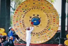 Gong Perdamaian Dunia di Situs Bojong Galuh