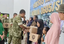 Sambut HUT TNI, Kodim 0605/Subang Beri Bantuan Sembako Bagi Warga Tidak Mampu