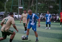 Polres Tasikmalaya dan Pokja Wartawan Gelar Laga Persahabatan Sepak Bola