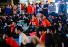 Meriahnya Nobar Timnas yang Digelar Polres Garut