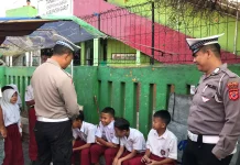 Siswa SD di Garut Jadi Sasaran Edukasi Keselamatan Berlalu Lintas