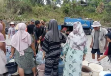 Sebanyak 270 ribu Liter Air disalurkan Tagana ke 25 Desa di Kabupaten Tasikmalaya