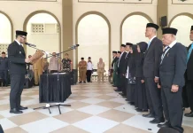BPD se-Kecamatan Lembang Dilantik, Bupati Dorong Penguatan Sinergi Potensi Desa