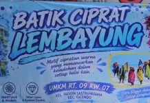 Keindahan Batik Ciprat Lembayung Karya Warga Husein Sastranegara