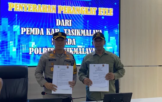 Terima Hibah Perangkat ETLE, Polres Tasikmalaya Resmi Terapkan Tilang Elektronik